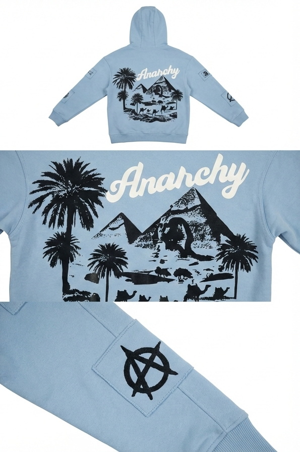 Cairo–Giza Edition Hoodie - Baby Blue