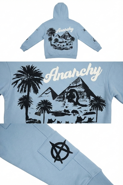 Cairo–Giza Edition Hoodie - Baby Blue