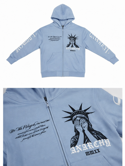 MMXX Anarchy Zip Up - Baby Blue